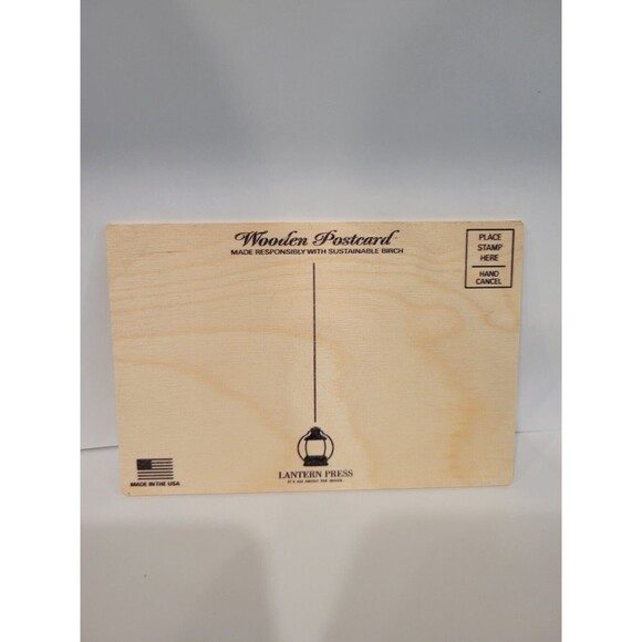 Ringling Bros Barnum & Bailey Circus Tiger Wooden Postcard Greatest Show - Picture 2 of 2